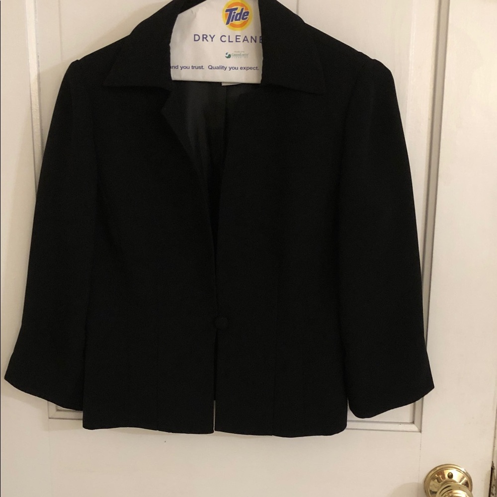 Jessica Howard Black Single-Button Blazer Jacket Size 6P